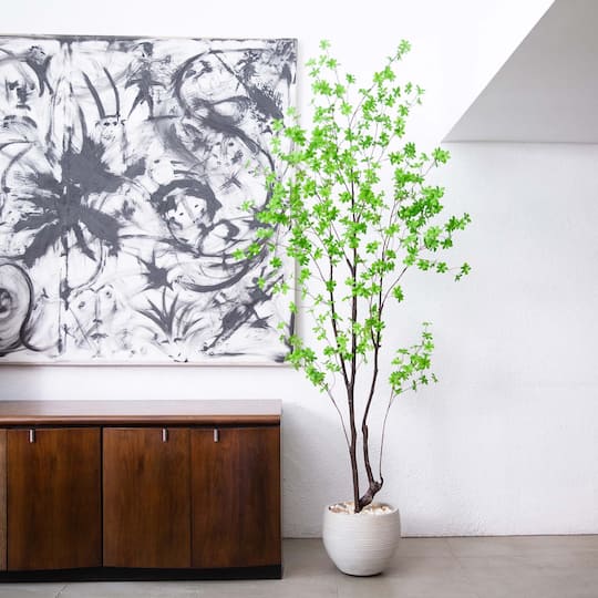 8ft. Potted Artificial Minimalist Enkianthus Tree